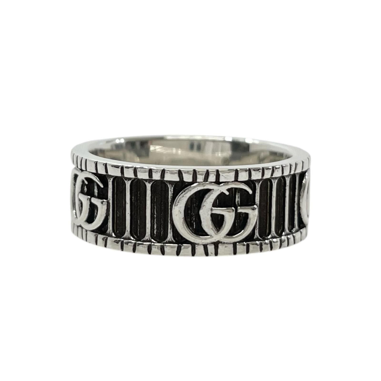 【中古】GUCCI | グッチ ダブルG ワイドリング リング・指輪 551899 J8400 0811 シルバー【尾張小牧店】 13,528円