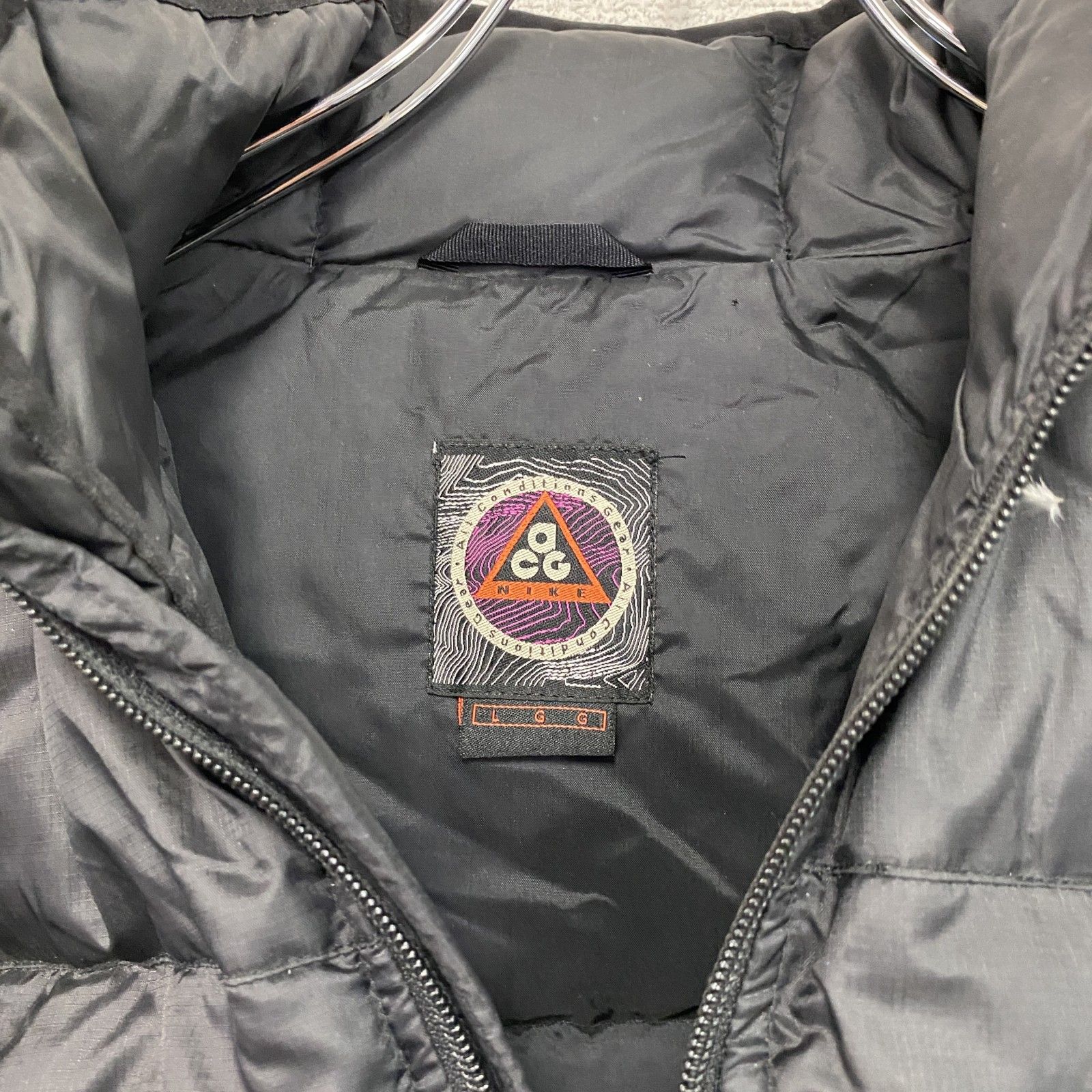 NIKE ACG ナイキ エーシージー ダウンジャケット 黒 ブラック Lサイズ 