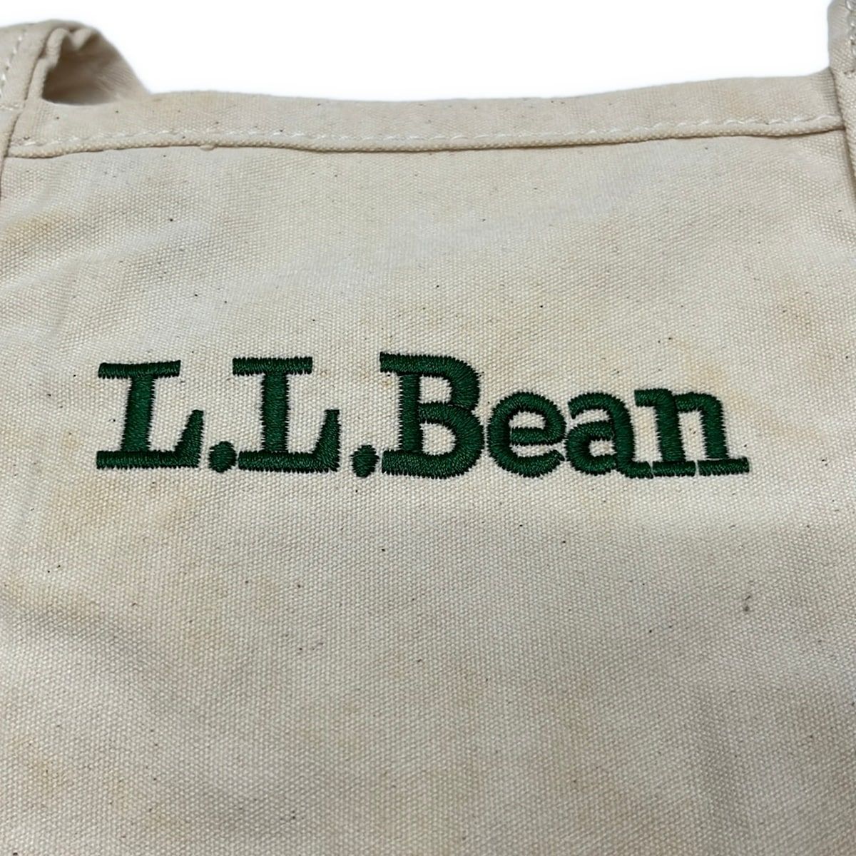 L.L.Bean(エルエルビーン) トートバッグ - アイボリー×ダークグリーン 