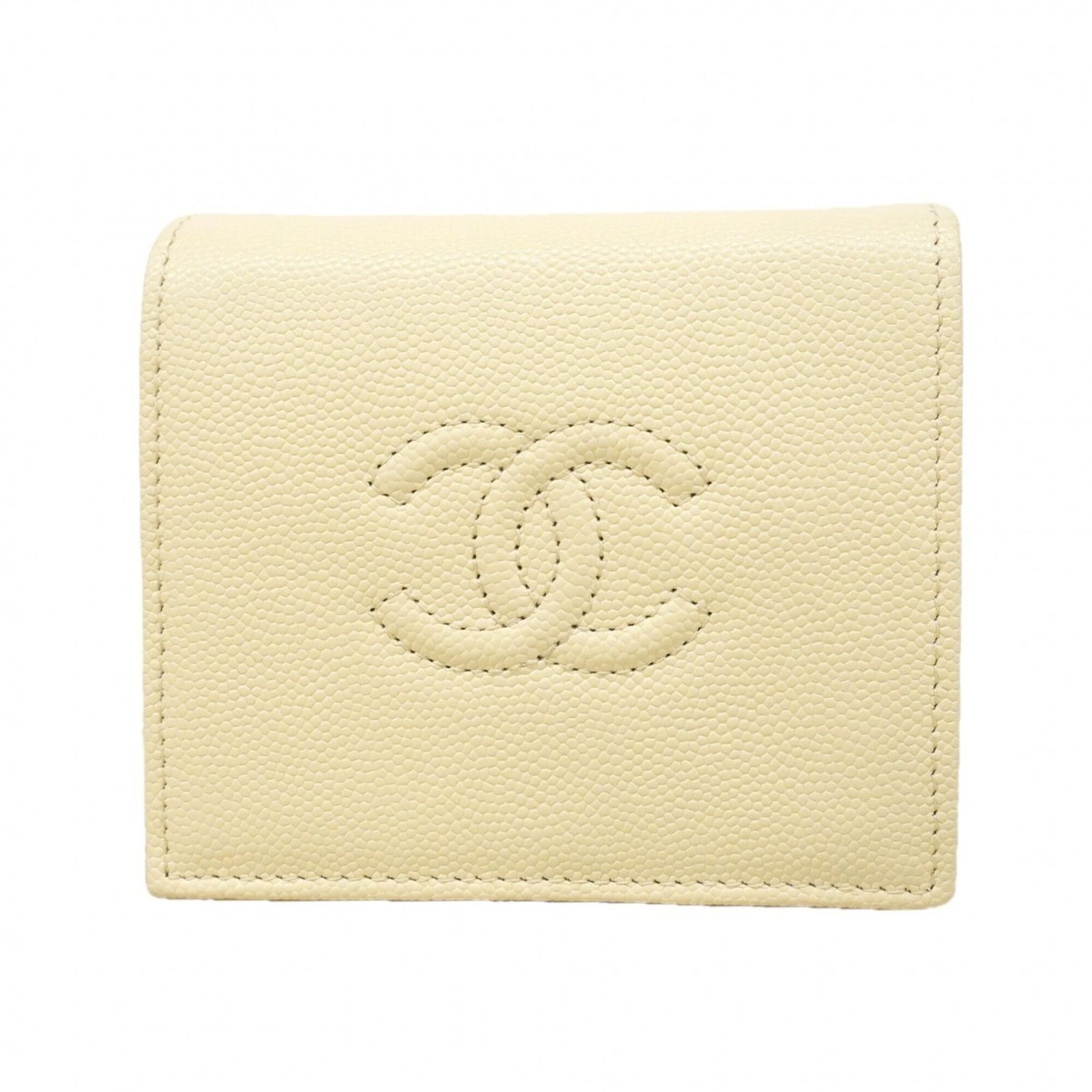 シャネル(Chanel) シャネル 財布 キャビアスキン ホワイト レディース P2862719