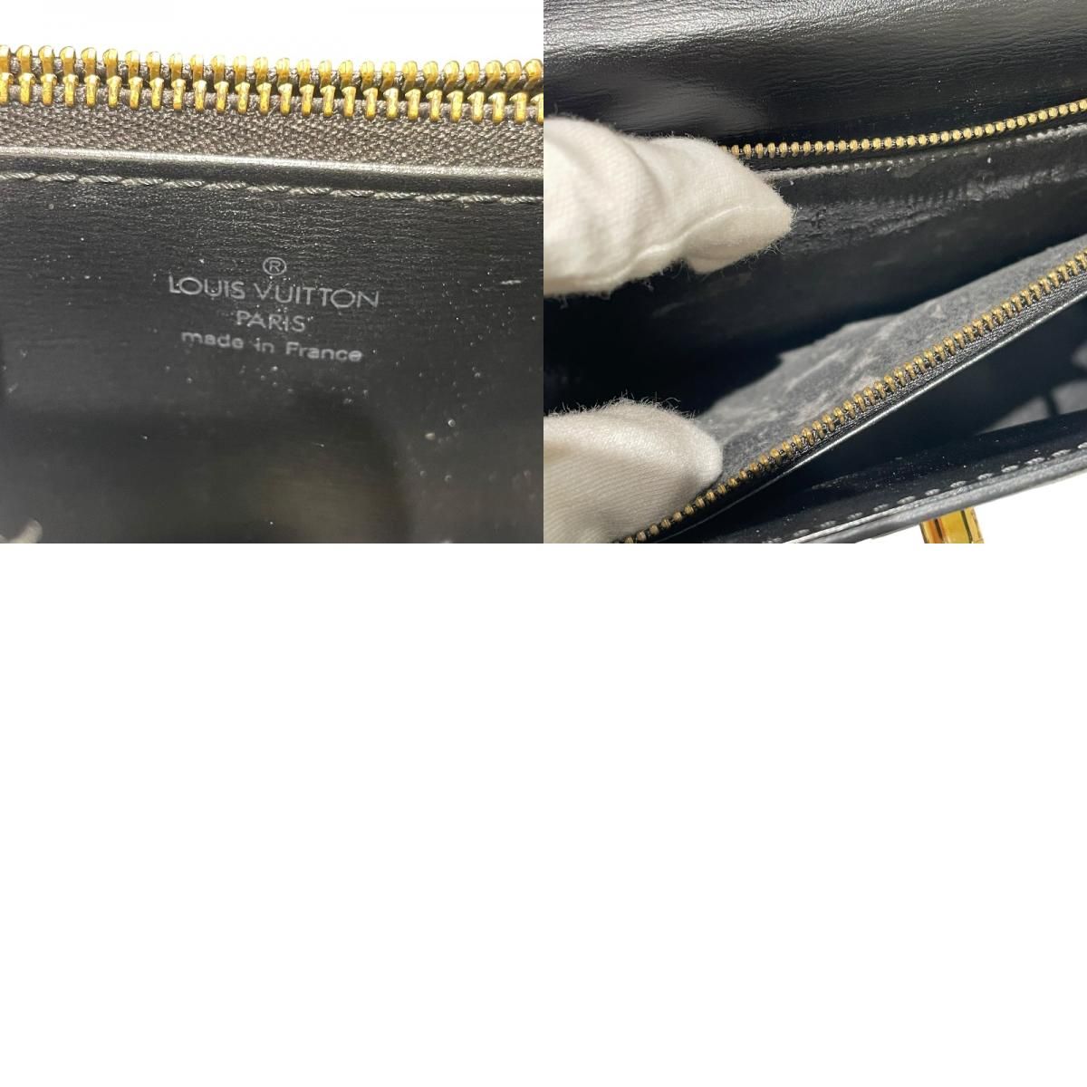 LOUIS VUITTON ルイヴィトン マルゼルブハンドバッグ エピレザー 黒