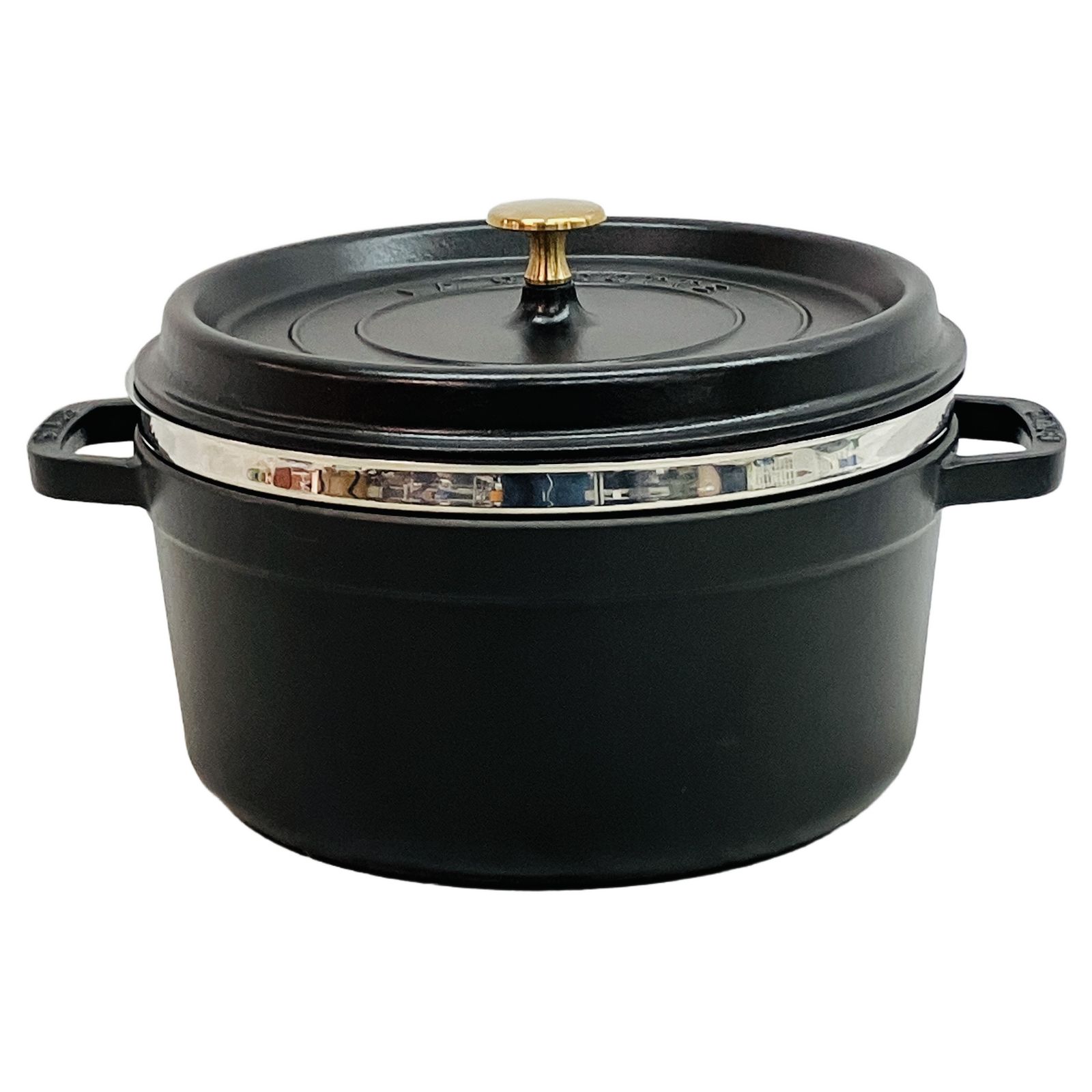 STAUB LA COCOTTE 26cm ピコ ココット ラウンド鍋 両手鍋 蒸し器付き