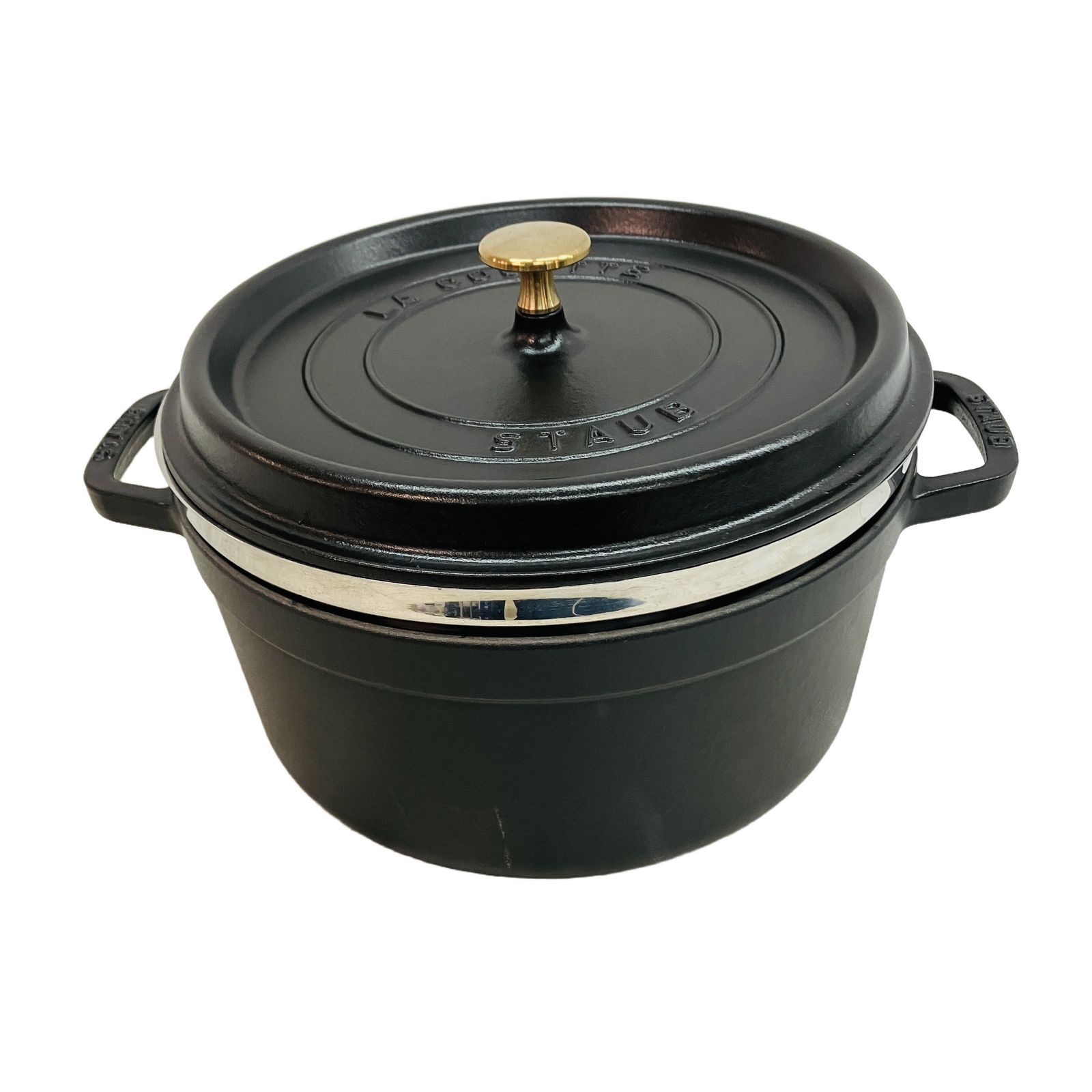 STAUB LA COCOTTE 26cm ピコ ココット ラウンド鍋 両手鍋 蒸し器付き