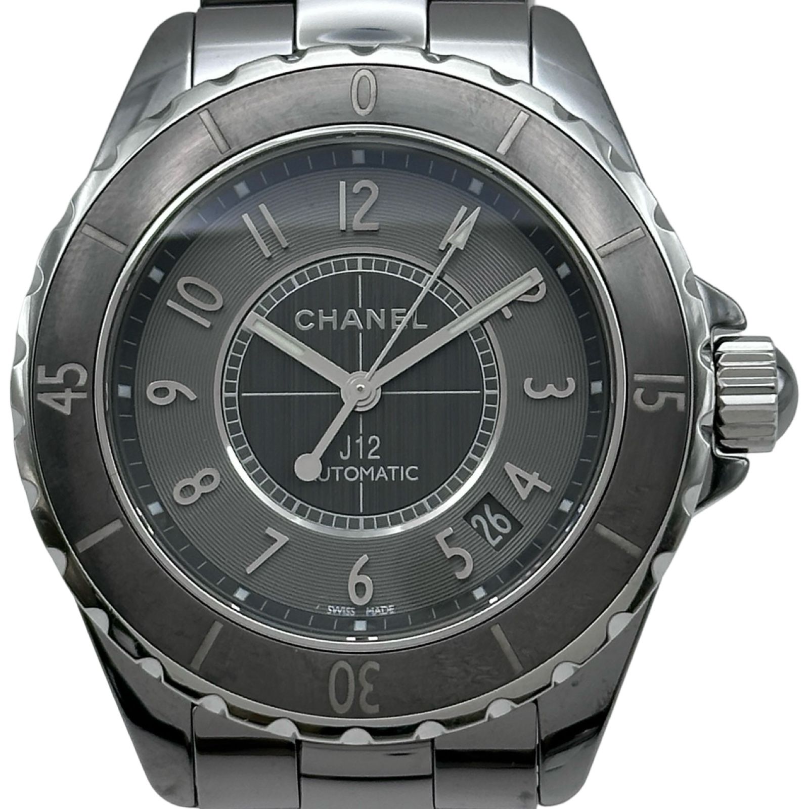 シャネル CHANEL J12 クロマティック 38MM H2979 チタングレー チタン/セラミック 自動巻き メンズ 腕時計