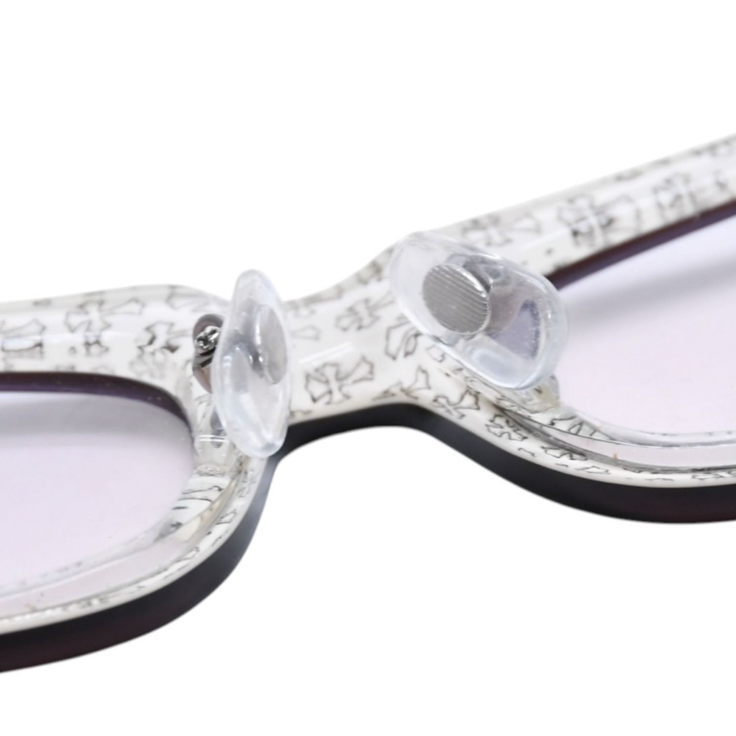 極美品 CHROME HEARTS クロムハーツ DRILLED スクエアサングラス CWC