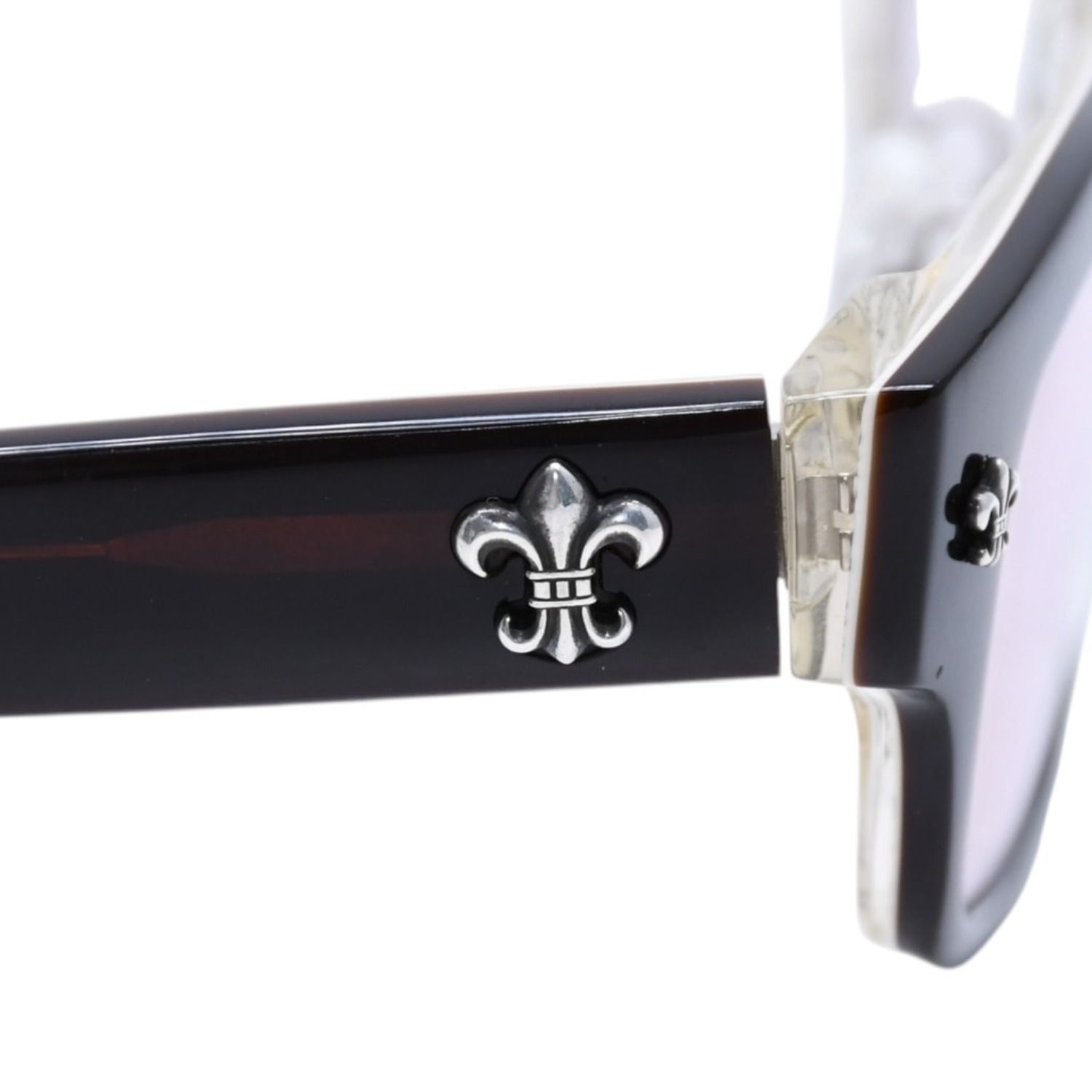 極美品 CHROME HEARTS クロムハーツ DRILLED スクエアサングラス CWC