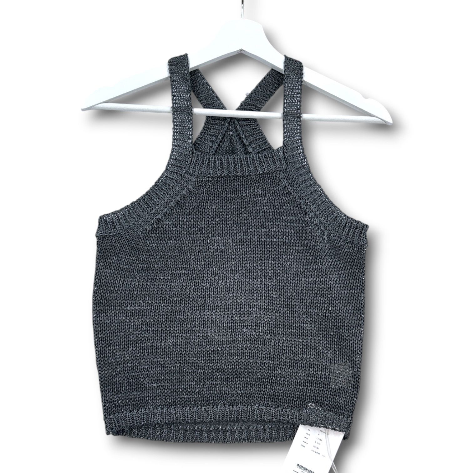 新品 未使用 タグ付き anuke アンヌーク Strawyarn Knit Tanktop 