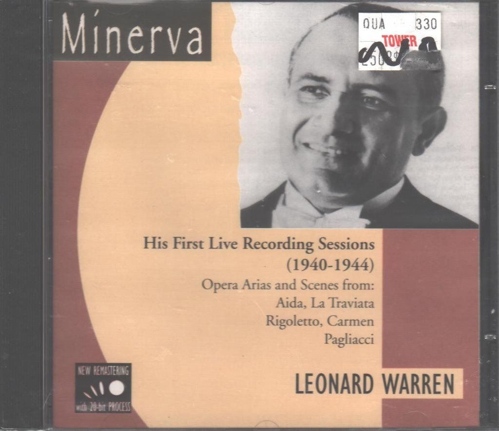 【CD】Leonard Warren: His First Live Sessions
