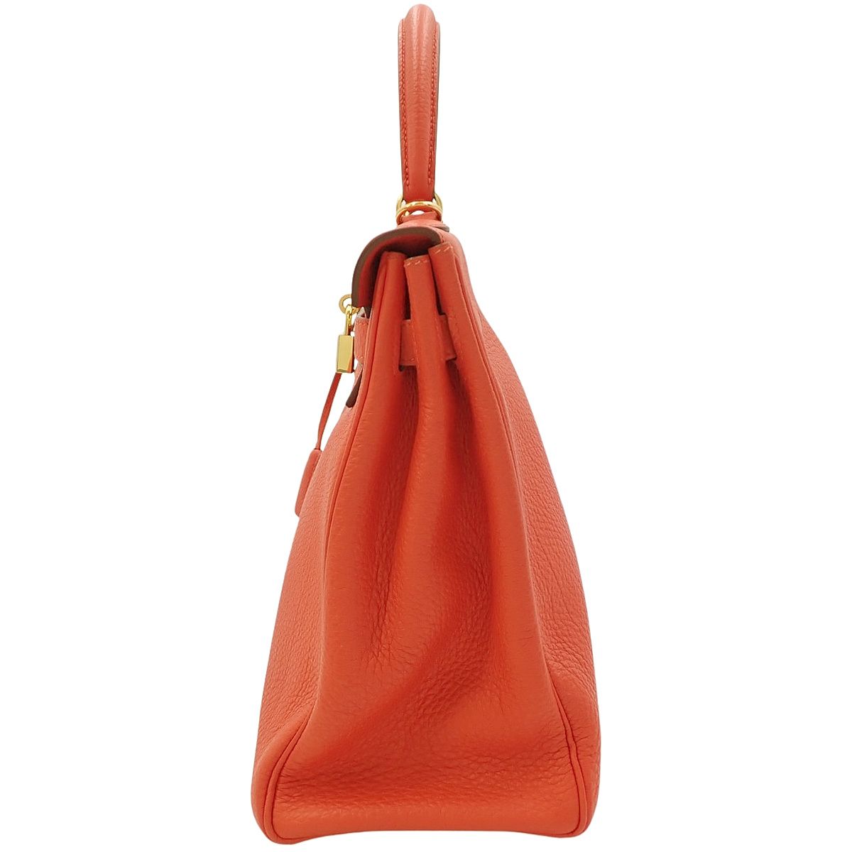 HERMES(エルメス) ケリー35 (内縫い) カプシーヌ オレンジ レッド赤 
