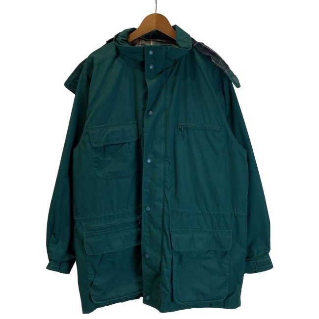 【中古】　Eddie Bauer　マウンテンジャケット　ナイロンジャンパー　フード　フルジップ　無地　古着　/1599