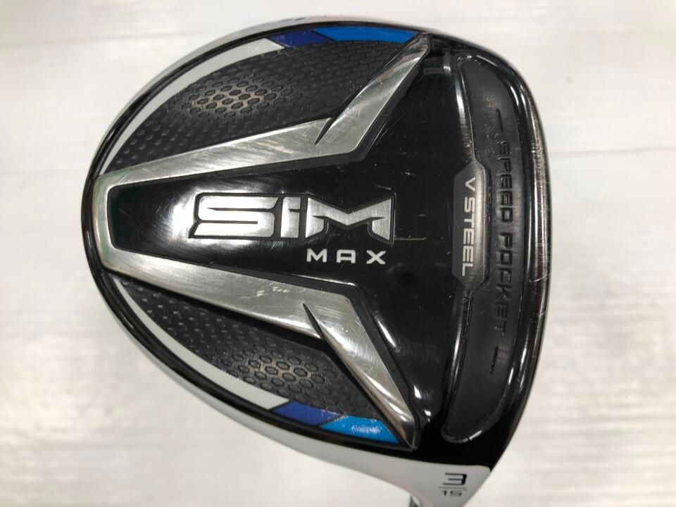 テーラーメイド　SIM MAX　15度　TENSEI BLUE TM50　Sフレックス　フェアウェイウッド　中古　ゴルフドゥ！NEXTグローボ蘇我店【最短即日発送】