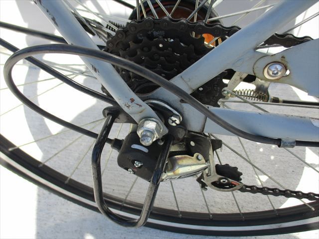F75★整備済み★完成車発送★中古シティ自転車【27インチ 軽快車 ブルーグレー 6段 LEDオートライト 】 F75★整備済み★完成車発送★中古シティ自転車【27インチ 軽快車 ブルーグレー 6段 LEDオートライト 】