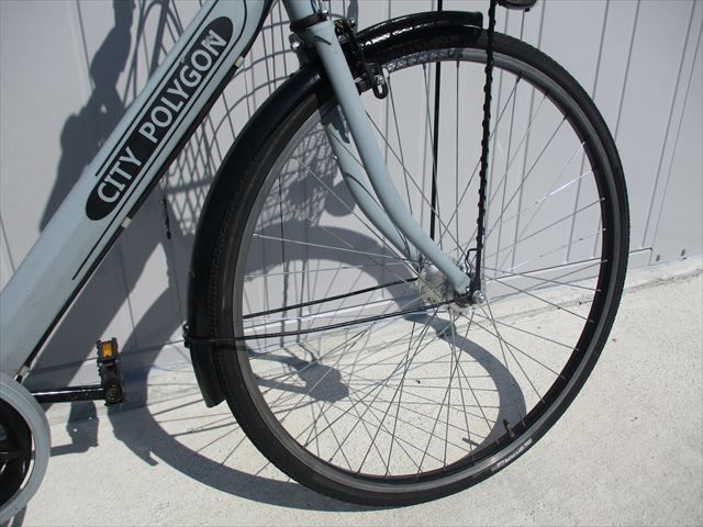 F75★整備済み★完成車発送★中古シティ自転車【27インチ 軽快車 ブルーグレー 6段 LEDオートライト 】 F75★整備済み★完成車発送★中古シティ自転車【27インチ 軽快車 ブルーグレー 6段 LEDオートライト 】