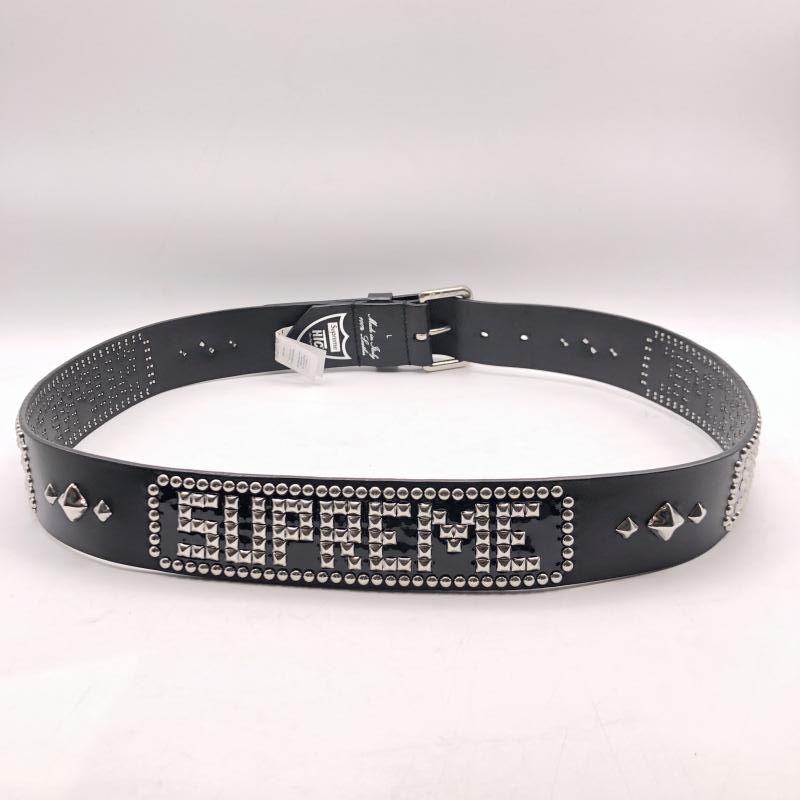 中古】SUPREME×HTC 23ss Studded Belt ブラック シュプリーム[17