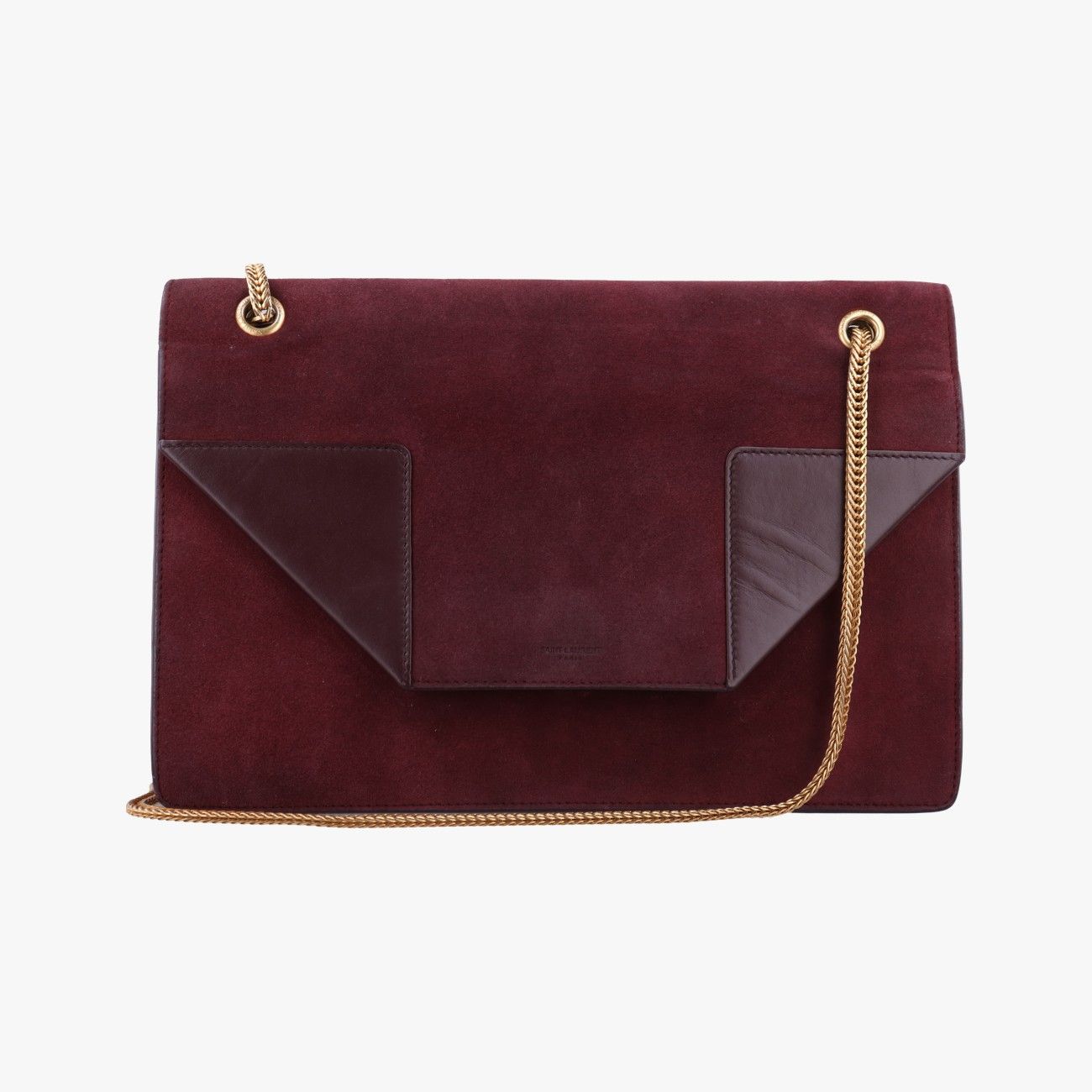 イヴサンローランYves Saint Laurentベティ ワインレッド スエード×レザー 314515 314515.000926