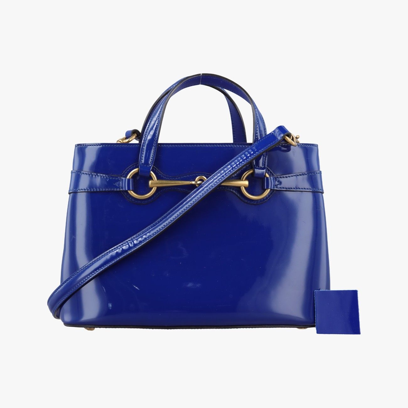 グッチGucciブライトビット ブルー パテント 371925 A017480991
