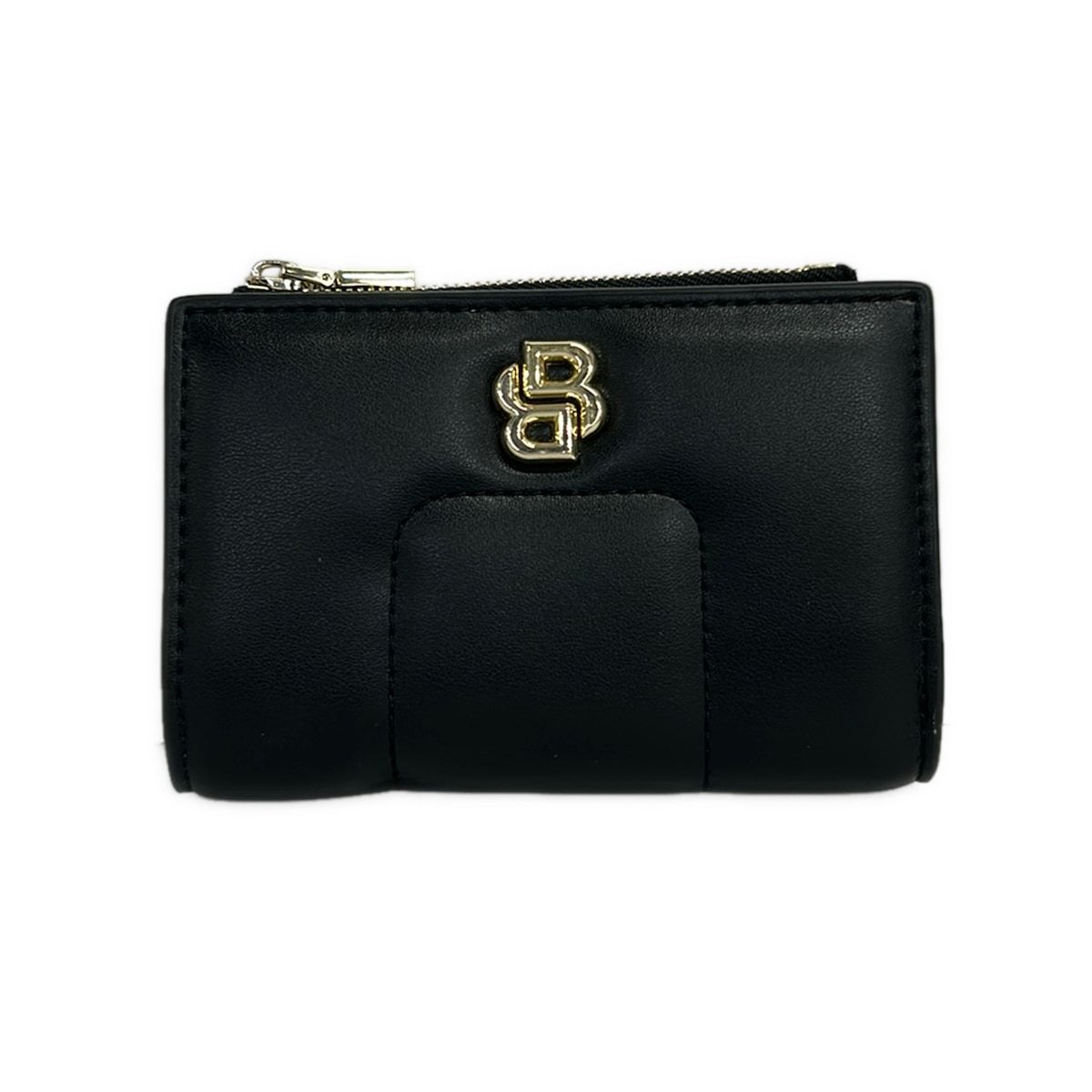 HUGOBOSS(ヒューゴボス) 2つ折り財布 - 50523669 黒 ステッチ レザー