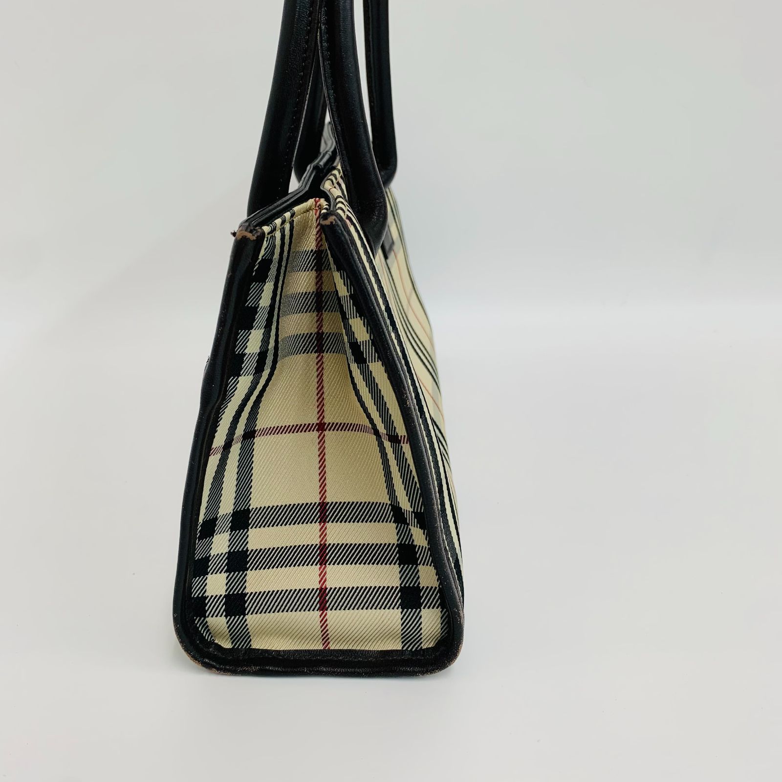 美品】Burberry バーバリー ノバチェック 横長 トートバッグ 