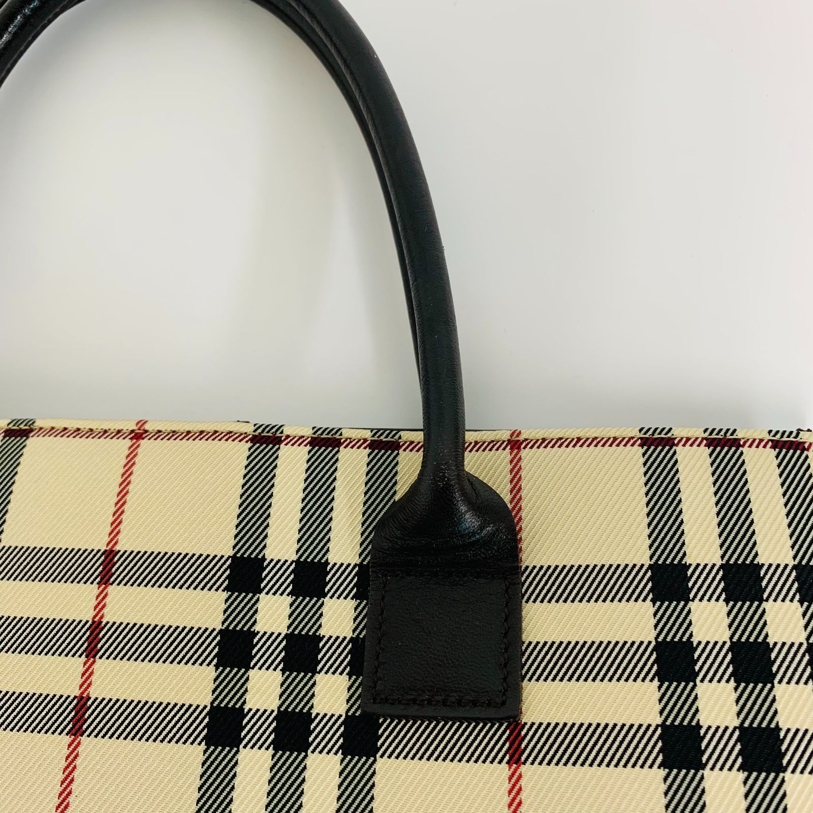 美品】Burberry バーバリー ノバチェック 横長 トートバッグ 