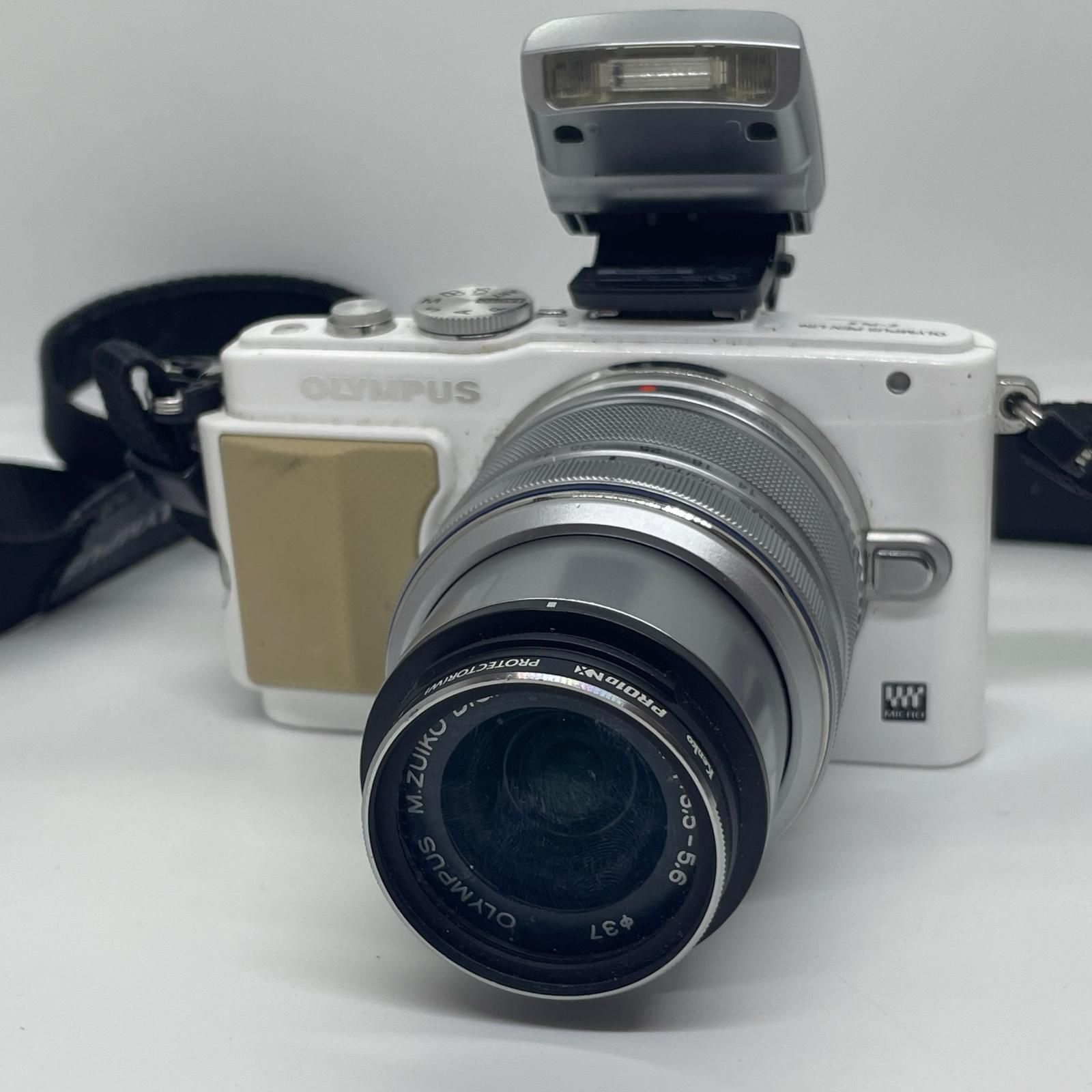 OLYMPUS デジタル一眼 PEN Lite E-PL5M. ZUIKO DIGITAL 14-42mm F3.5-5.6 ホワイト 動作確認済【全額返金保証】【最速発送】