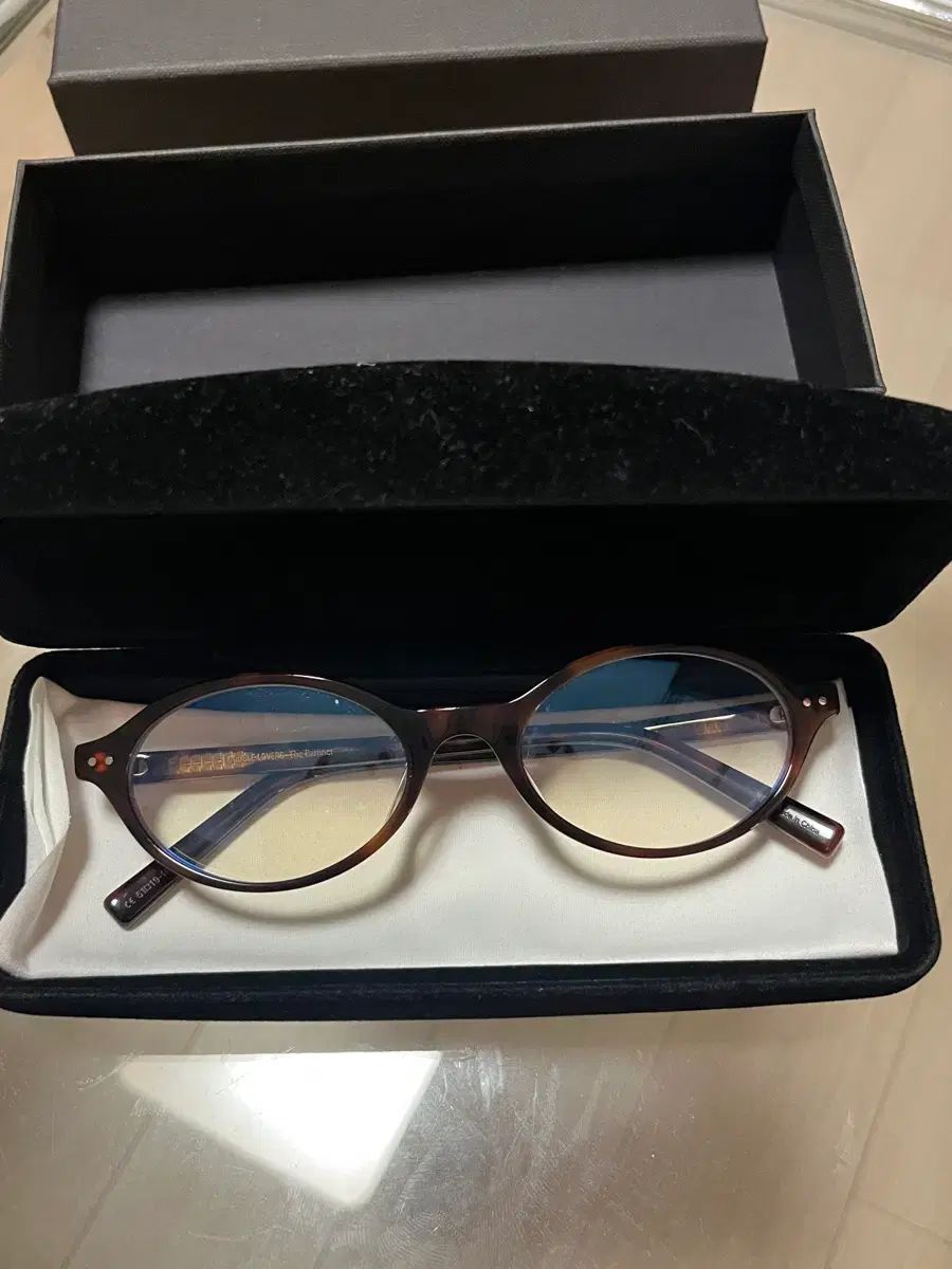 ザ・バーネットxDOUBLE LOVERS margot oval glasses