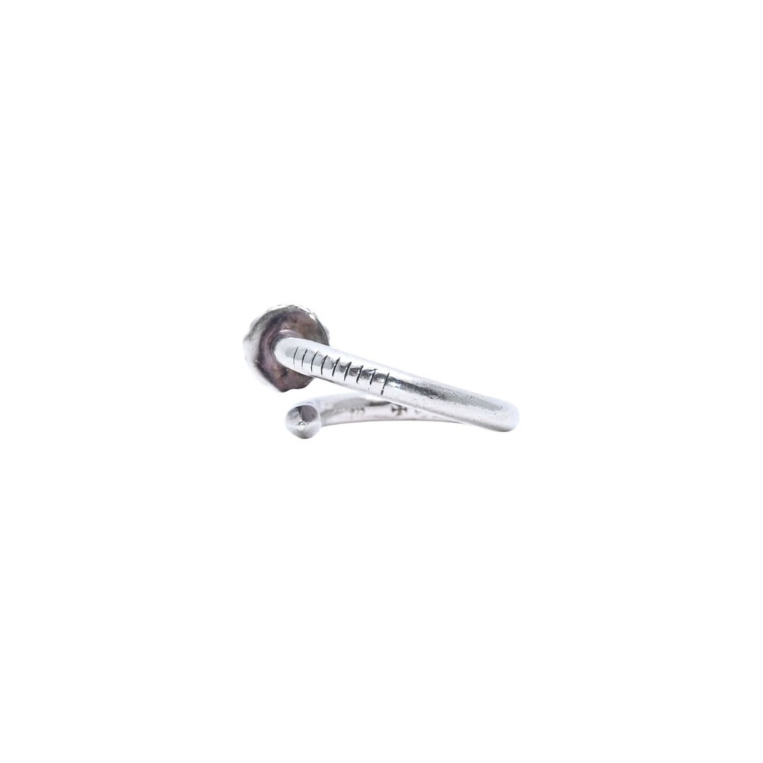 CHROME HEARTS クロムハーツ ネイルリング クロスボール 重量5.84g 