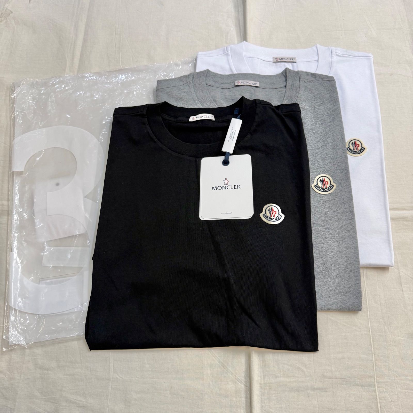 新品未使用 定価以下 SALE MONCLER モンクレール 3枚セット パックT T 