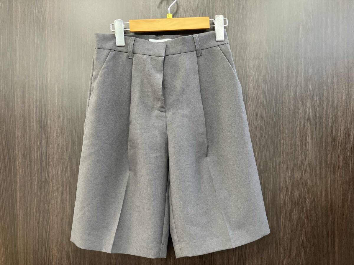 RIM.ARK パンツ Slacks half PT グレー ウエスト:約33.5cm 股上:約38.5cm 股下:約26cm すそ幅:約25.5cm サイズ36