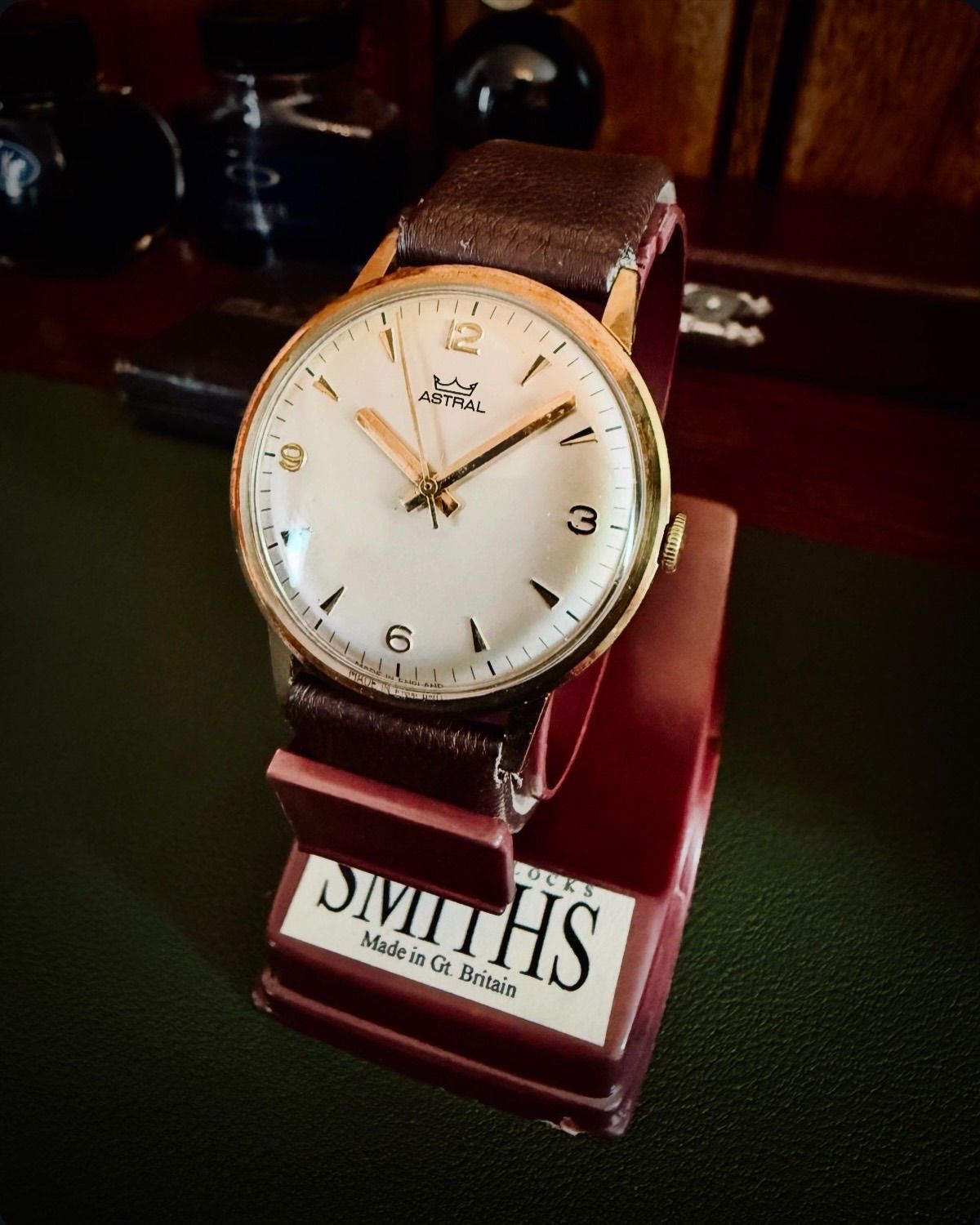 美品｜金無垢｜Smiths Astral｜英国鉄道｜王冠ロゴ｜英国製｜17石 