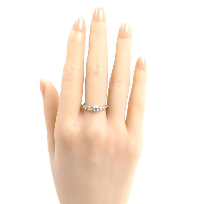 ティファニー ハーモニー 0.40ct F-VVS1-3EX ダイヤモンドリング 