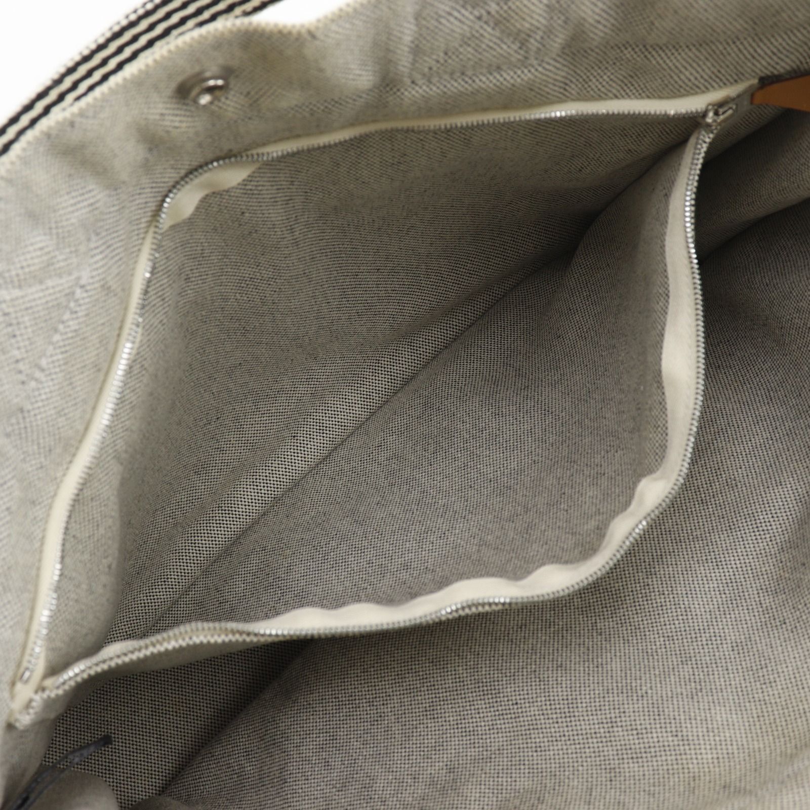 HERMES】エルメス ニューフールトゥMM トートバッグ キャンバス グレー 