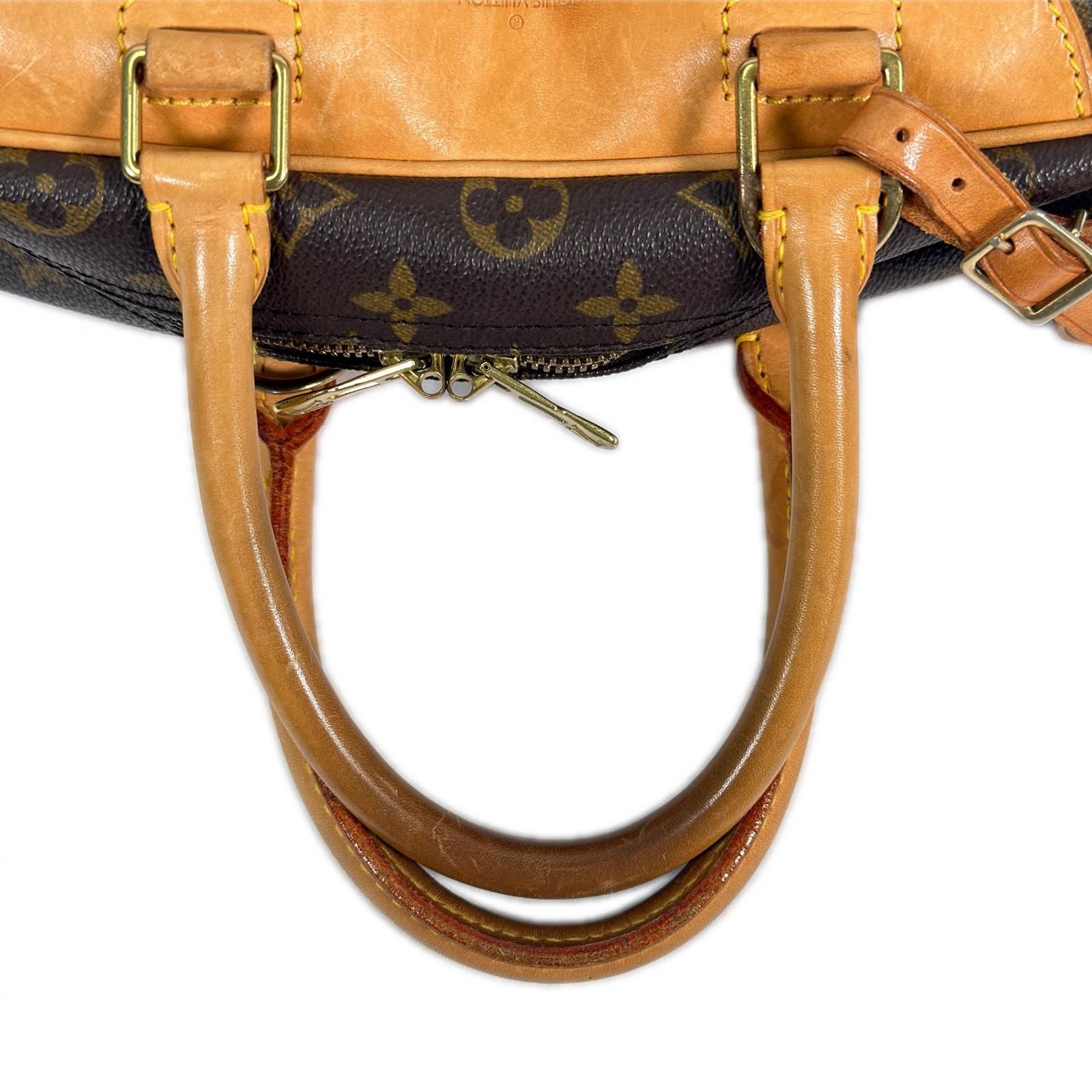 LOUIS VUITTON ルイ・ヴィトン ハンドバッグ ドーヴィル Deauville  ブラウン モノグラムキャンバス ヌメ革 ファッション ファッション小物 小物 アイテム  レディース LOUIS VUITTON ルイ・ヴィトン ハンドバッグ ドーヴィル Deauville