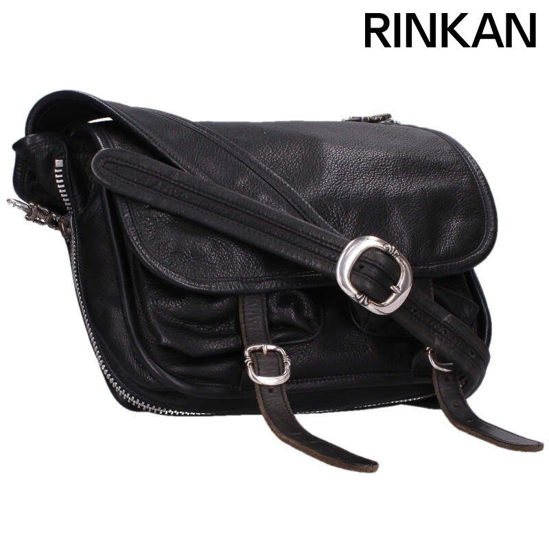 クロムハーツ SHOULDER BAG-TINY ガンスリンガーストラップレザーショルダーバッグ メンズ