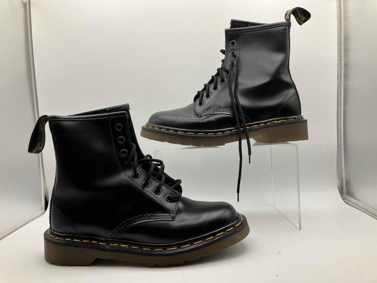 Dr.Martens ドクターマーチン ショートブーツ BLACK SMOOTH 8 EYE BOOT DMS SOLE Y.B1460Z 表記サイズ4 1/2 ブラック 箱あり