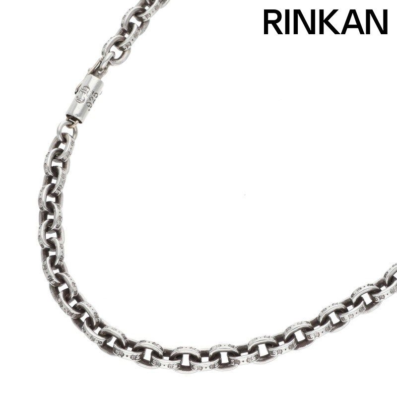 クロムハーツ PAPER CHAIN 18/ペーパーチェーン18inch シルバーネックレス メンズ 18inch