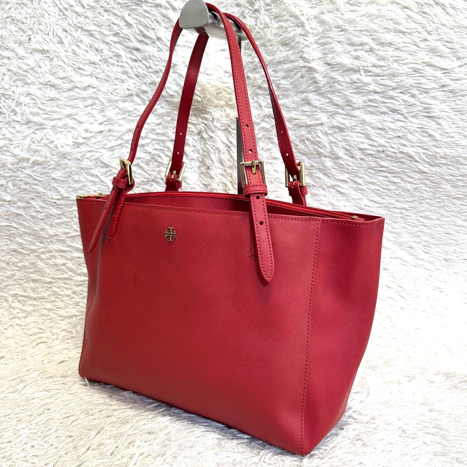 美品】TORY BURCH トリーバーチ エマーソン トートバッグ サフィアーノ 