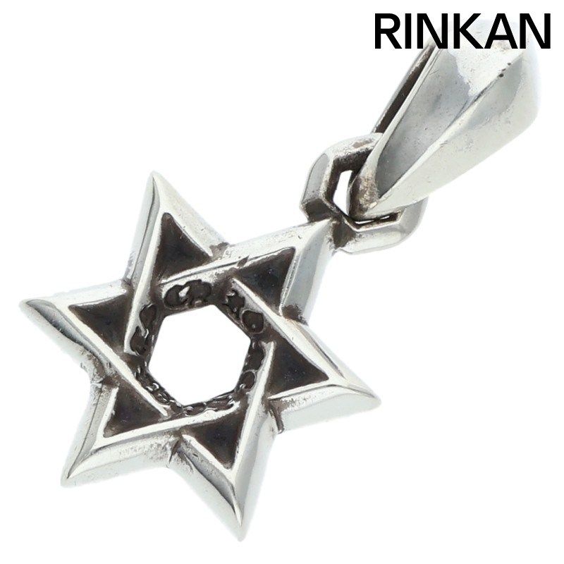 クロムハーツ STAR OF DAVID CHARM/スターオブダビデチャーム シルバーネックレストップ メンズ