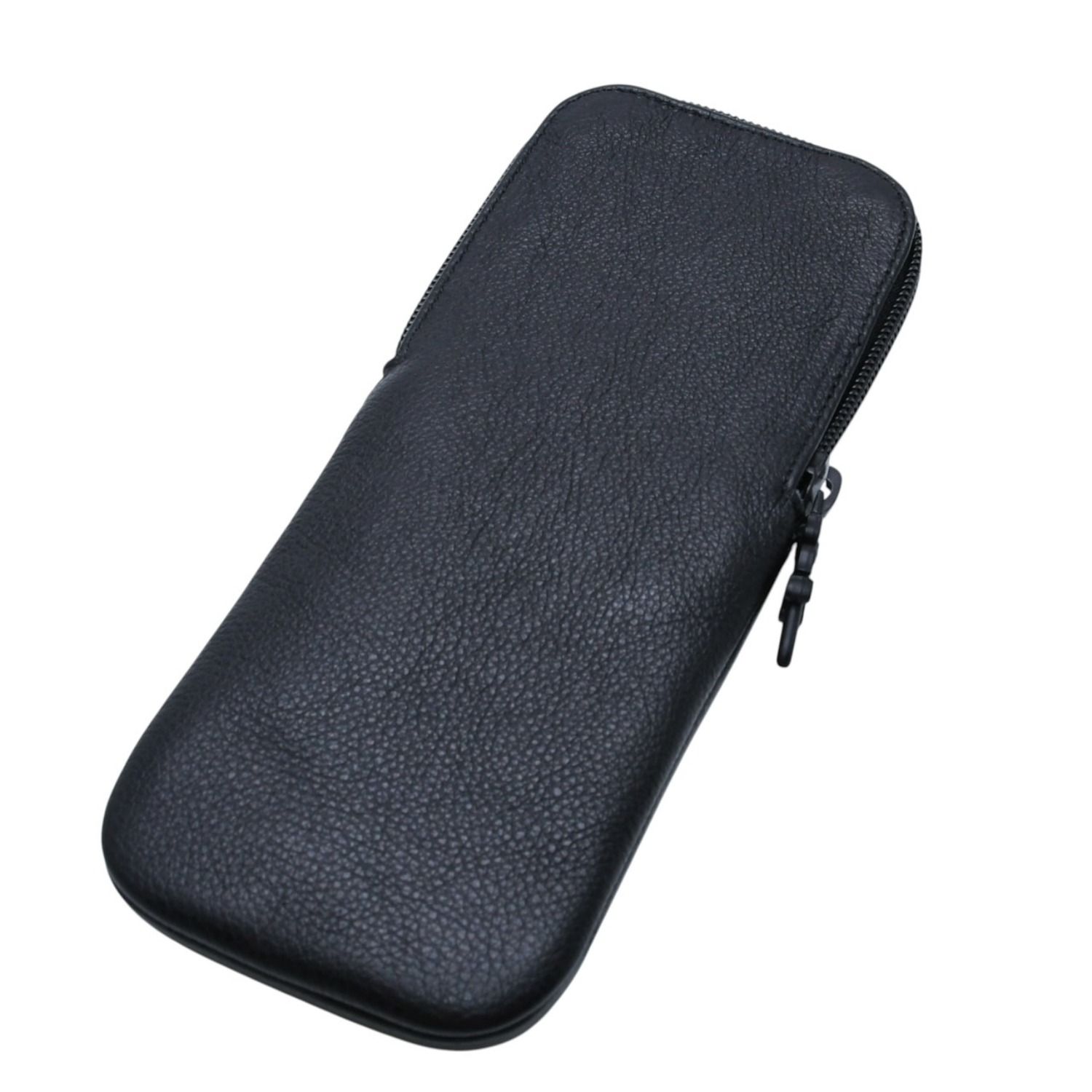 クロムハーツ 黒 レザー メガネケース 約8cm x 19cm メンズ 極美品 CHROME HEARTS クロムハーツ アイウェアケース メガネ