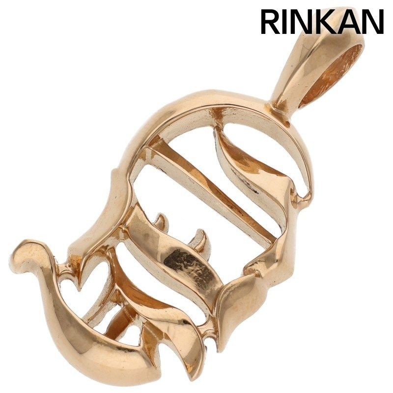 クロムハーツ 22K CH LOGO 22KCHロゴ ゴールドネックレストップ メンズ