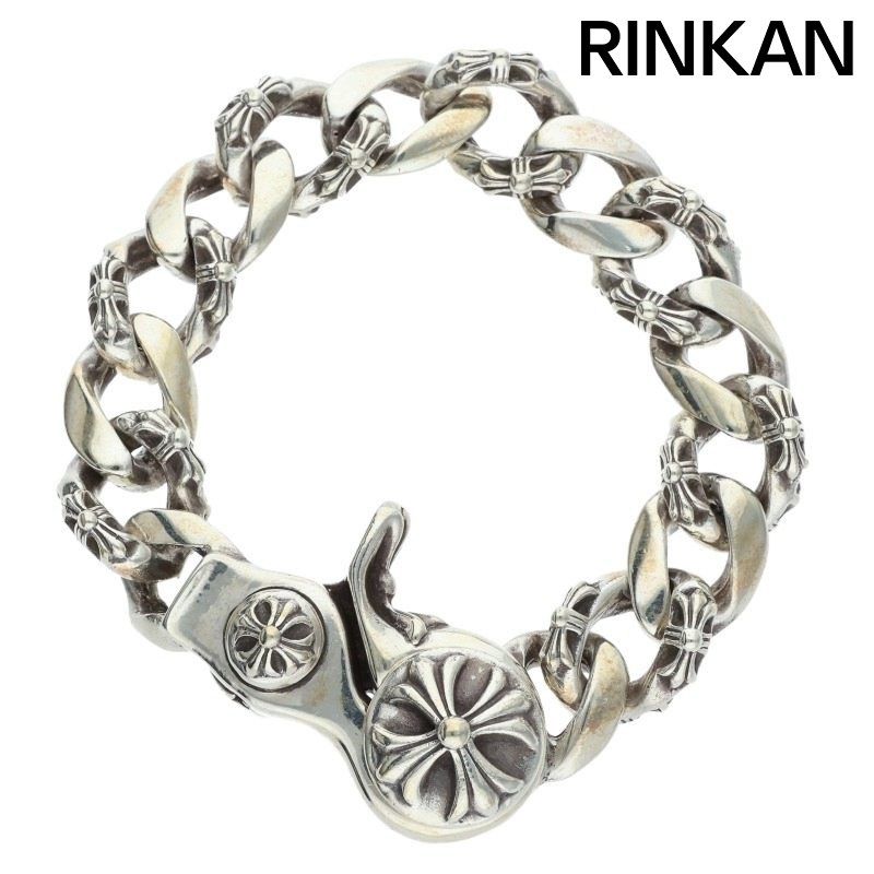 クロムハーツ FNCY CHN LNK/ファンシーリンククリップ シルバーブレスレット メンズ 13LINK