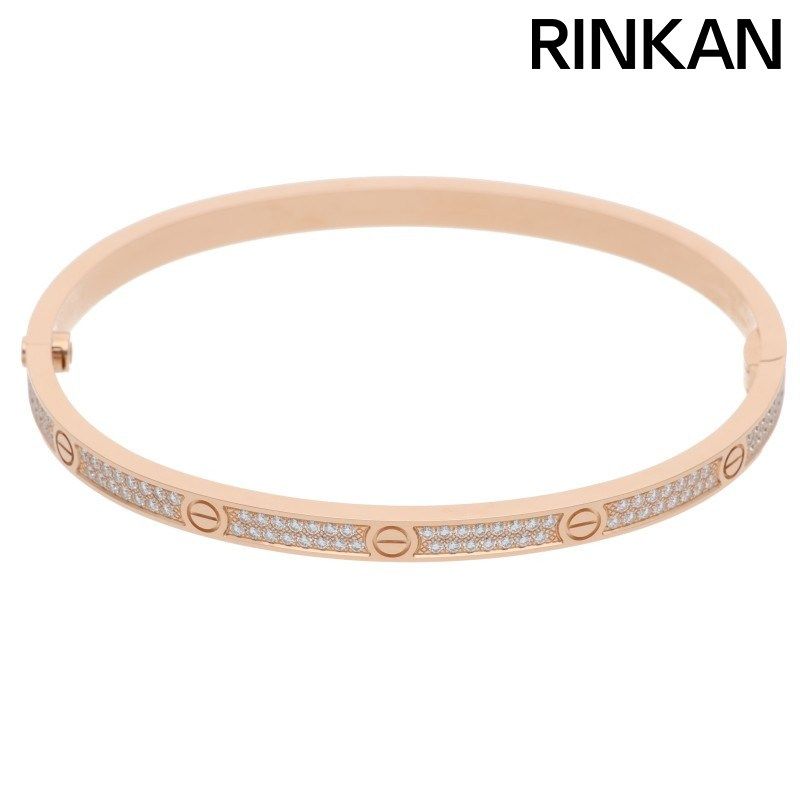 カルティエ LOVE BRACELET PAVE DIAMONDS SM K18PG PAVEダイヤ スモールラブブレスレット メンズ 17 1,132,250円