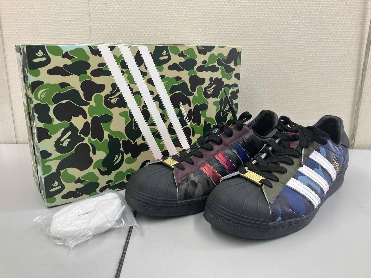 adidas ×A BATHING APE／SUPERSTER 80s Multi／GZ8982／27.5cm／箱有 