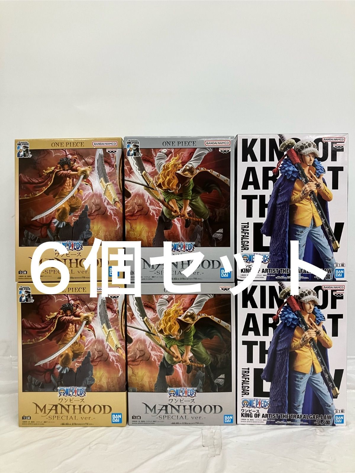 未開封 ワンピース ONE PIECE MANHOOD KING OF ARTIST 3種６個セット LF5526 f099