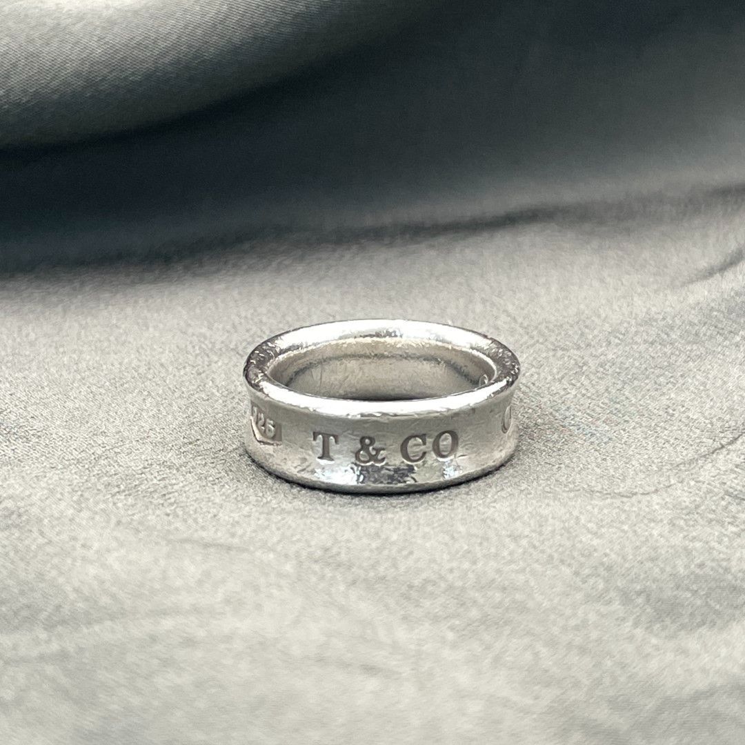 【販売～6/14まで】ティファニー 1837 ナローリング 12号 シルバー 925 刻印あり Tiffany＆Co. スターリングシルバー 指輪 ビンテージ