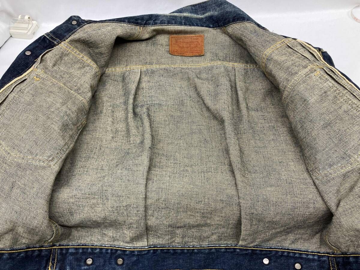 levi's リーバイス 71507-xx デニムジャケット Gジャン ビッグE ボタン