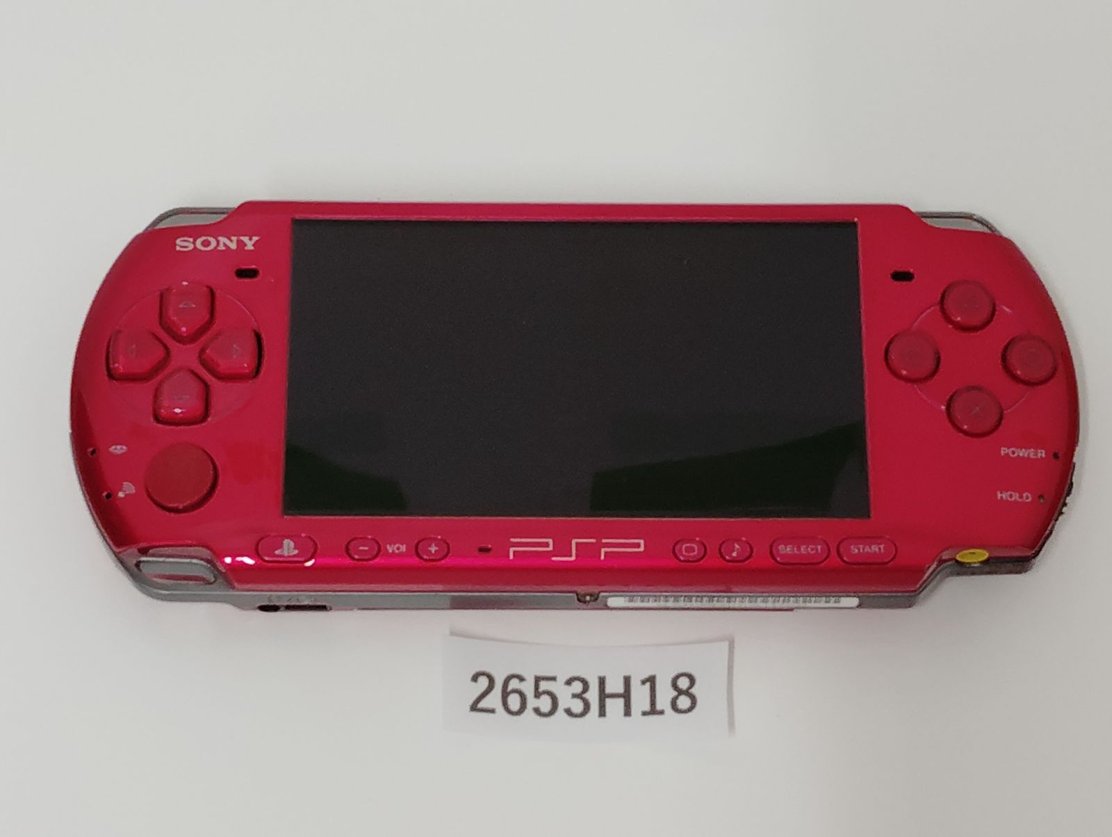 【2653H18】 SONY PSP 3000 本体 ジャンク品 red 中古 本体のみ 通電確認済み