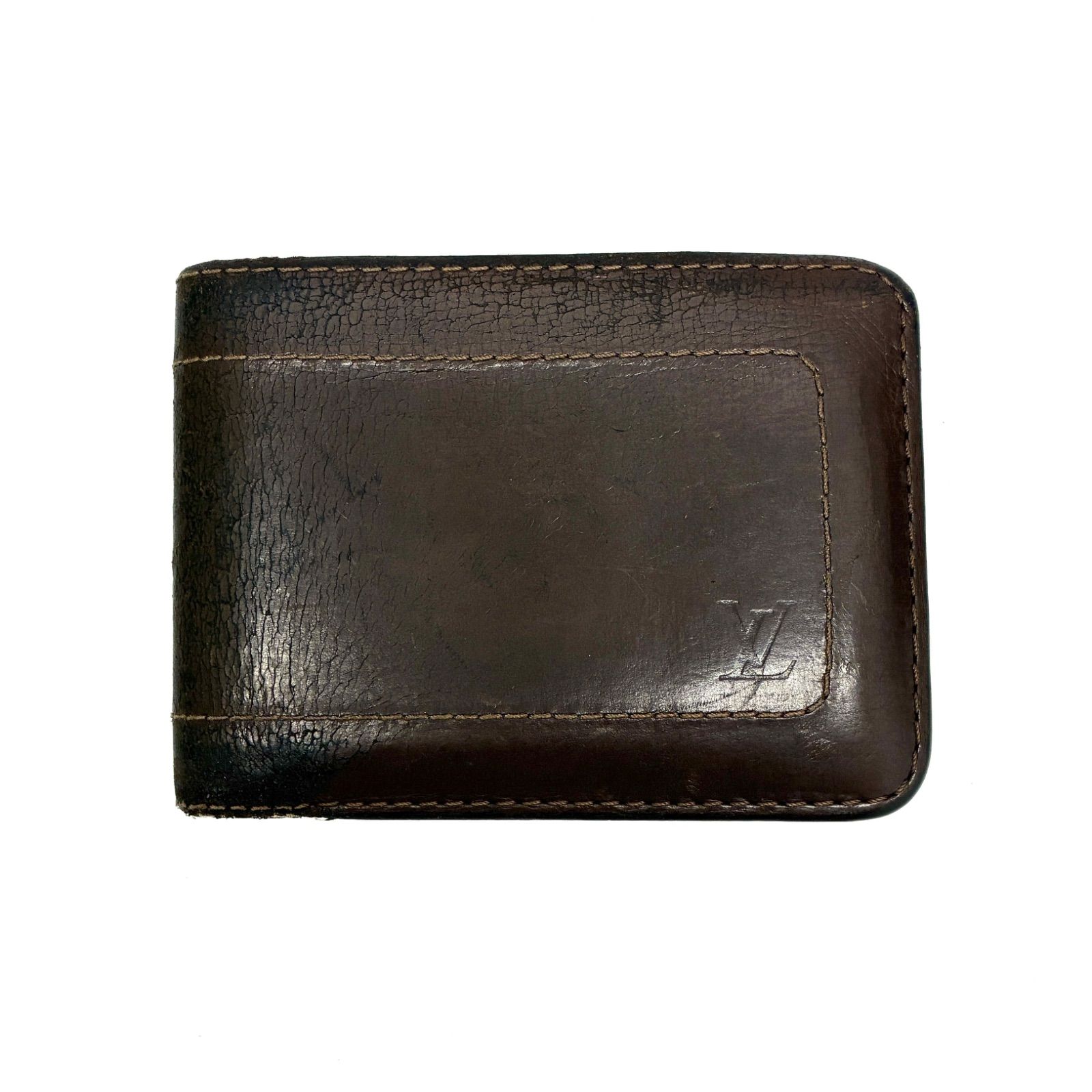 ◆LOUIS VUITTON◆ルイヴィトン ユタレザー ポルトビエ6カルトクレディ 長財布 札入れ カード入れCA0036