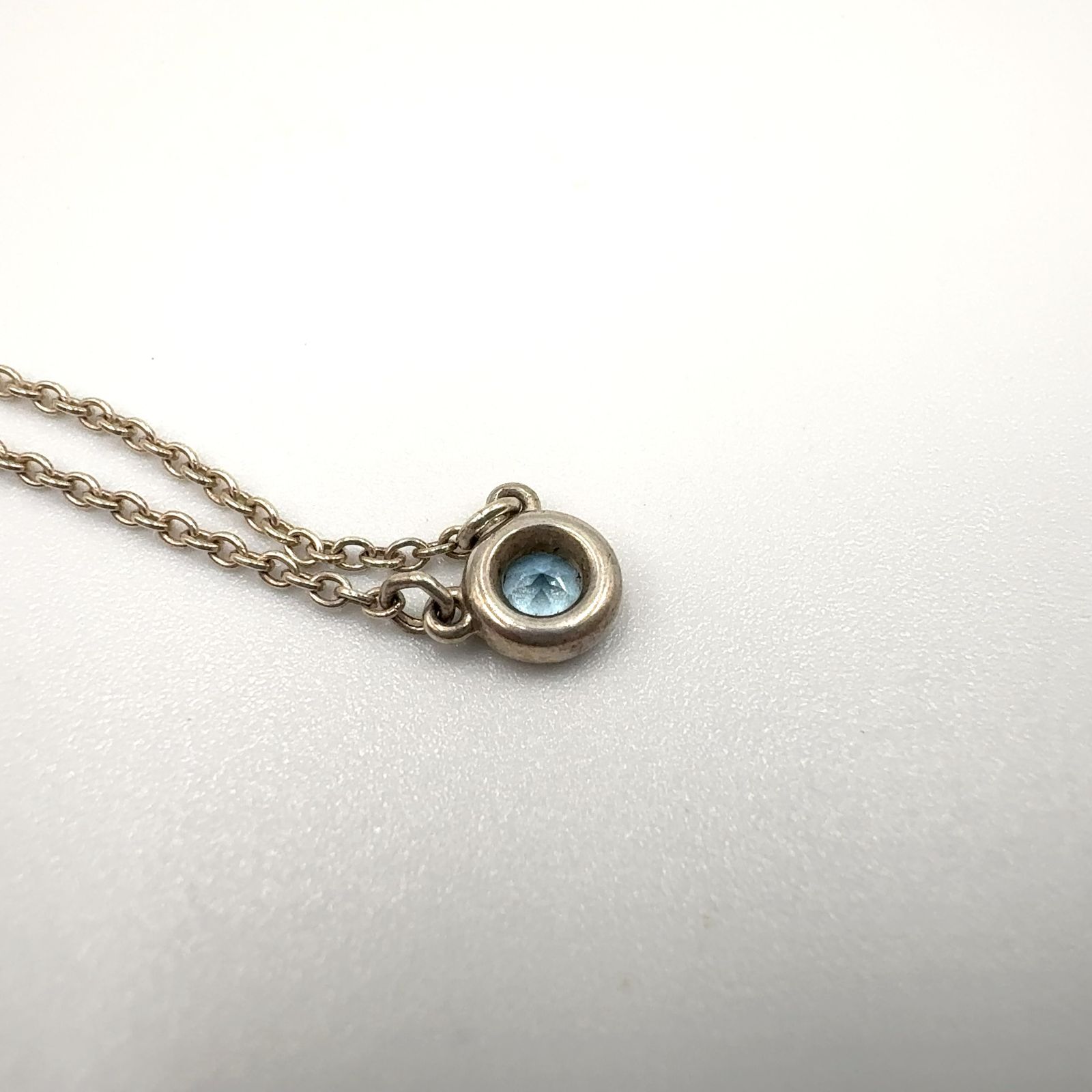 TIFFANY & Co. カラー バイ ザ ヤード アクアマリン AG925×アクア 