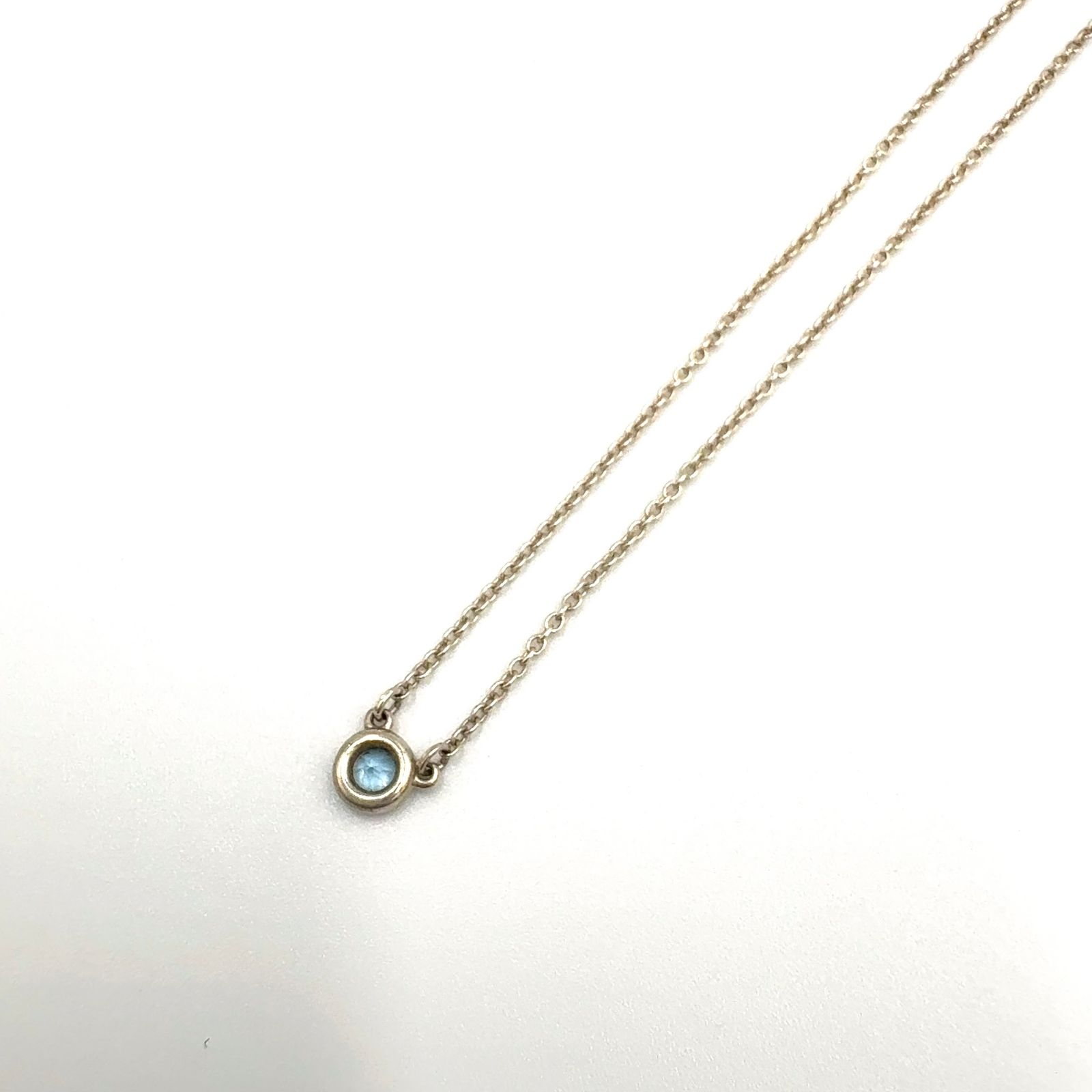 TIFFANY & Co. カラー バイ ザ ヤード アクアマリン AG925×アクア 