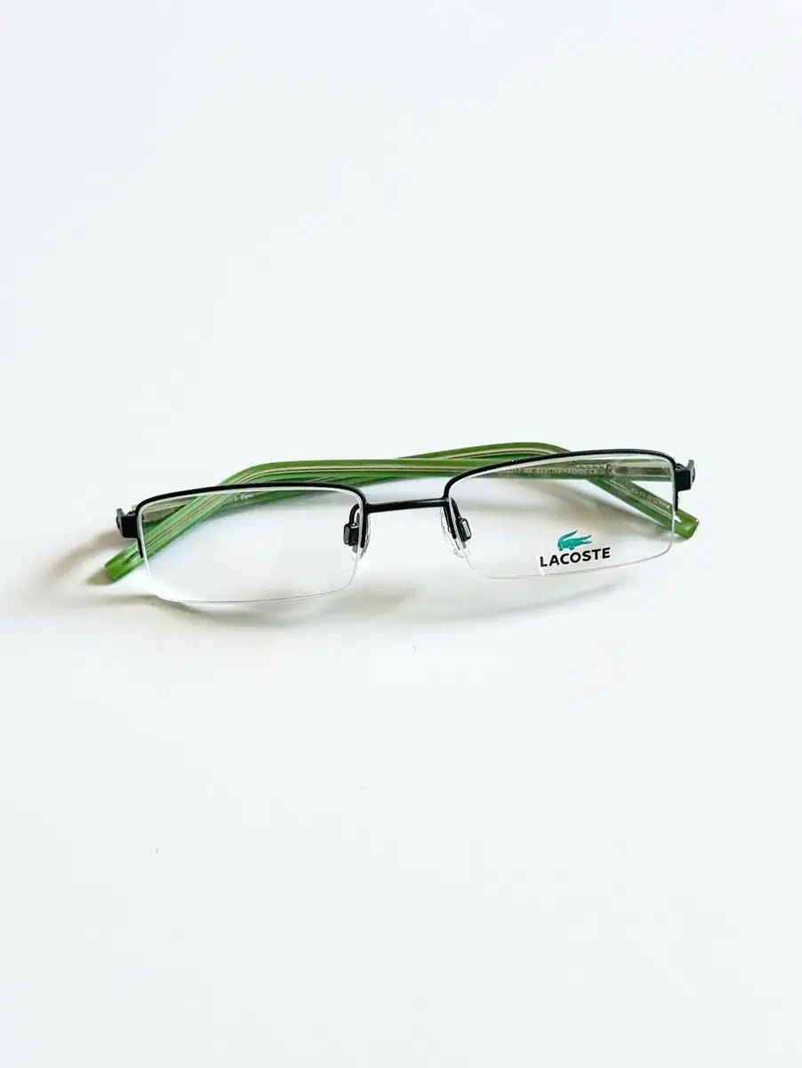 LACOSTE ハーフリム Starship Square スタシ メタル フレーム ヴィンテージ メガネ 5,100円
